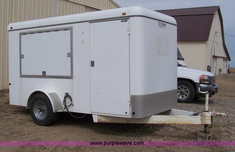 image for item 7338 2001 Titan 6x12 cargo trailer