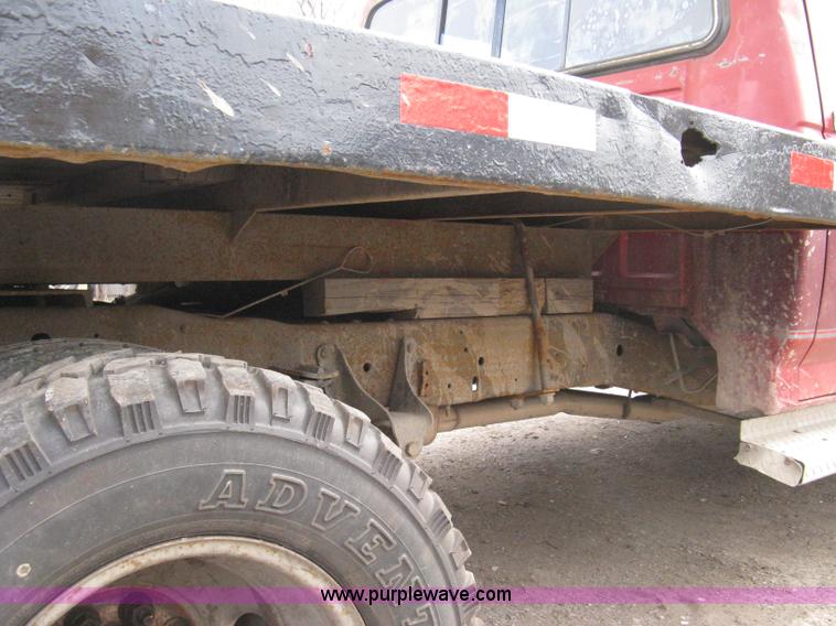 image for item 8012 1991 Ford F350 Custom XLT Lariat four-door flatbed dually pickup