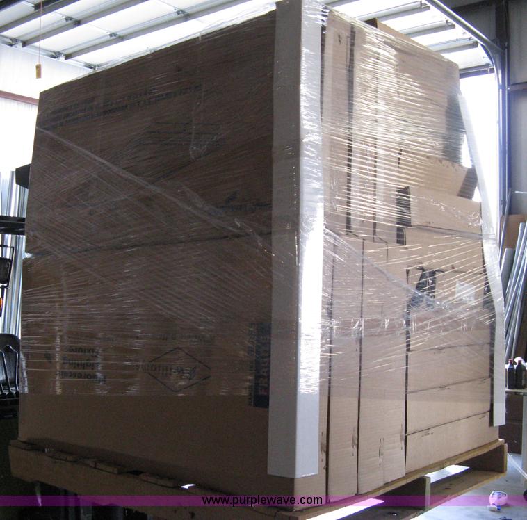 image for item 8097 (8) pallets of assorted light fixtures and lamps/bulbs