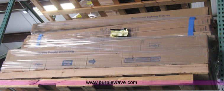 image for item 8097 (8) pallets of assorted light fixtures and lamps/bulbs
