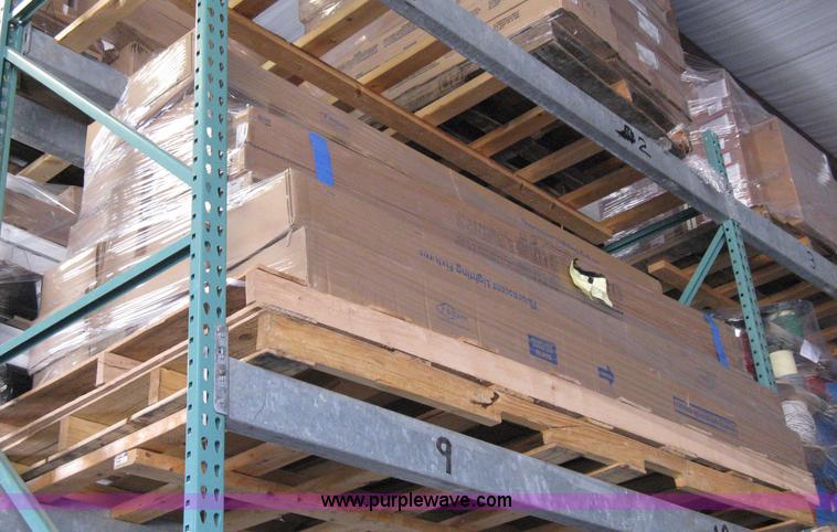 image for item 8097 (8) pallets of assorted light fixtures and lamps/bulbs