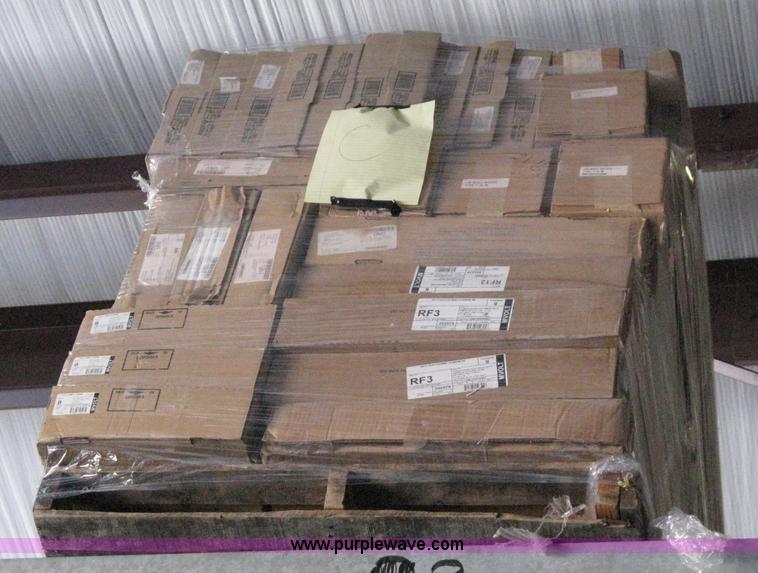 image for item 8097 (8) pallets of assorted light fixtures and lamps/bulbs