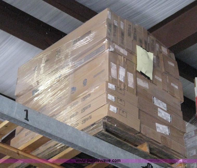 image for item 8097 (8) pallets of assorted light fixtures and lamps/bulbs
