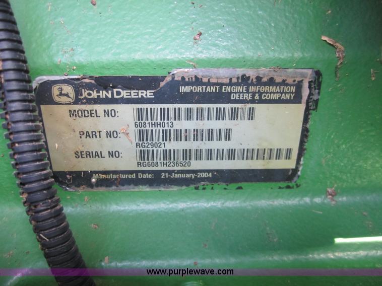image for item 3012 2004 John Deere 9660 STS combine