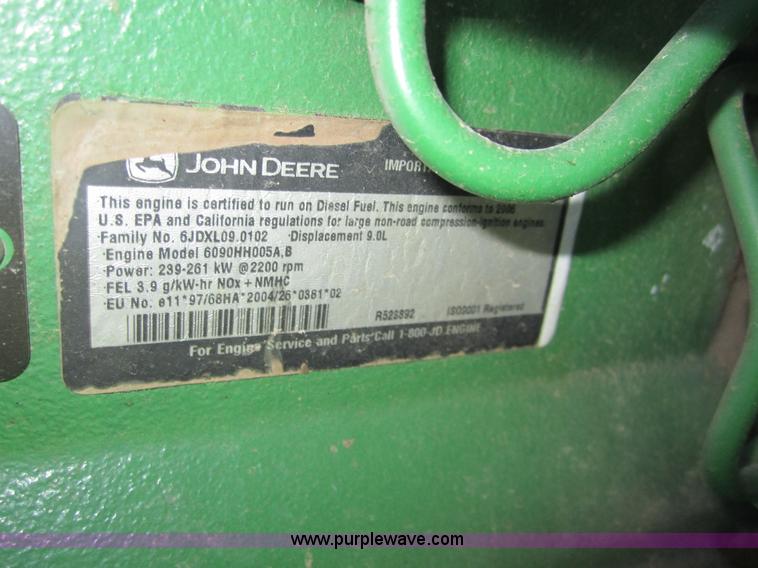image for item 3013 2006 John Deere 9760 STS RWA combine