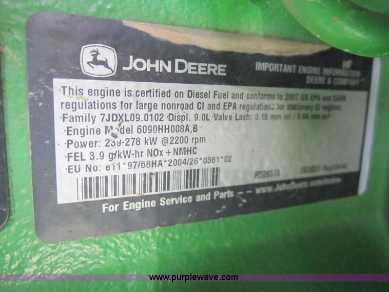 image for item 3015 2009 John Deere 9770 STS combine