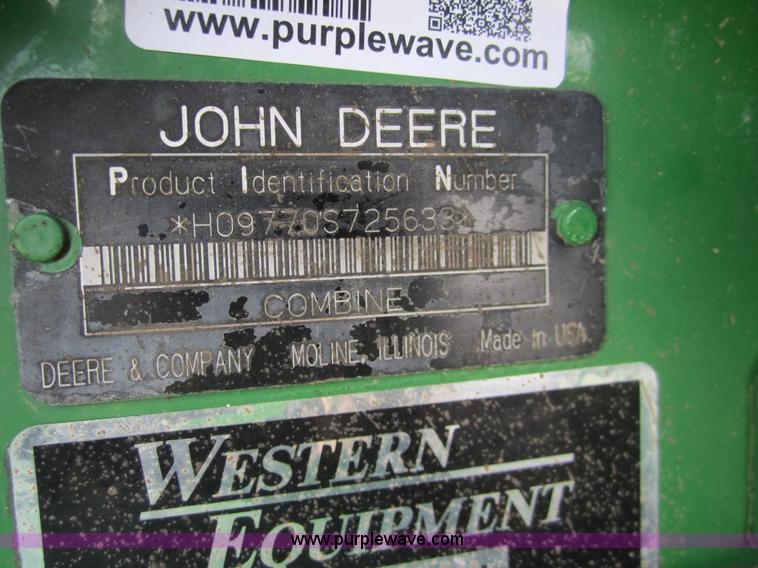 image for item 3015 2009 John Deere 9770 STS combine