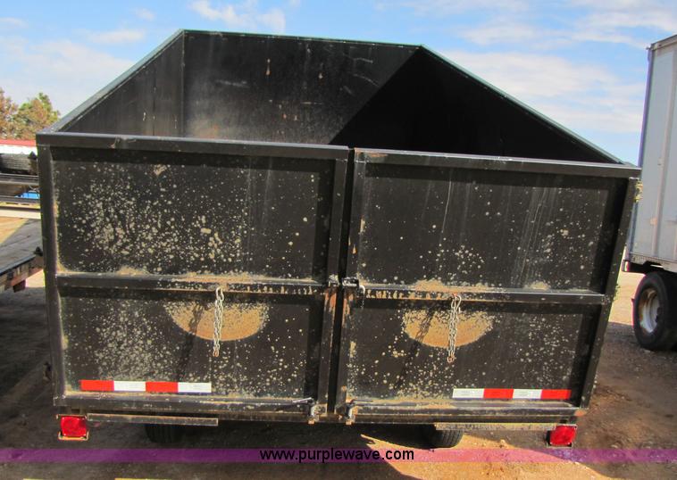 image for item 3505 2008 Texas Pride 16' end dump goose neck trailer