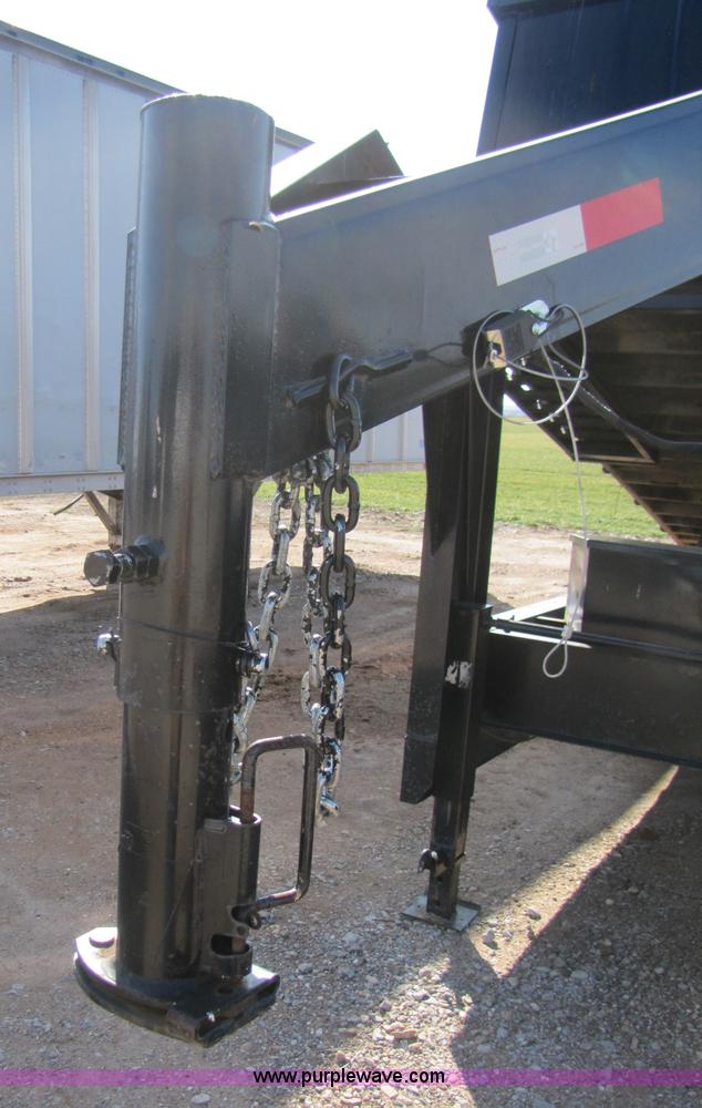 image for item 3505 2008 Texas Pride 16' end dump goose neck trailer