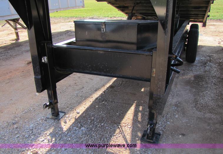 image for item 3505 2008 Texas Pride 16' end dump goose neck trailer