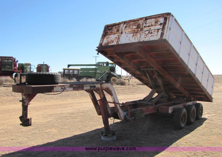 image for item 3508 16' goose neck dump trailer