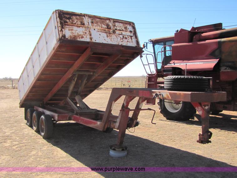 image for item 3508 16' goose neck dump trailer