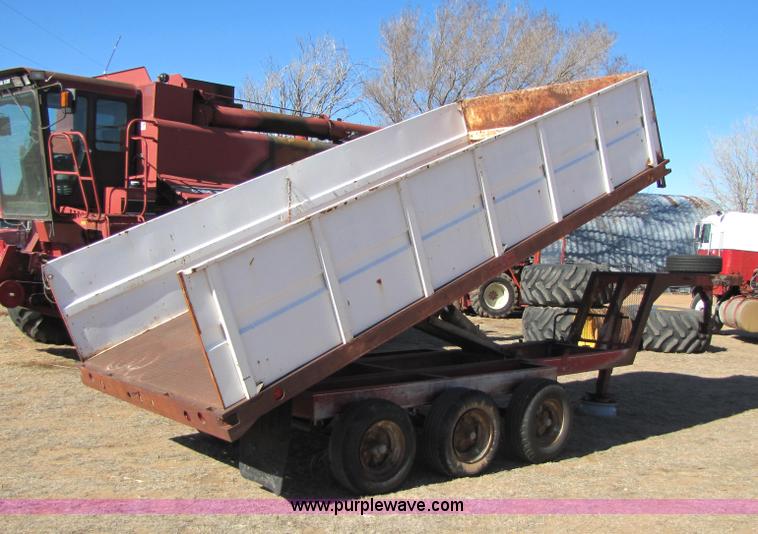 image for item 3508 16' goose neck dump trailer