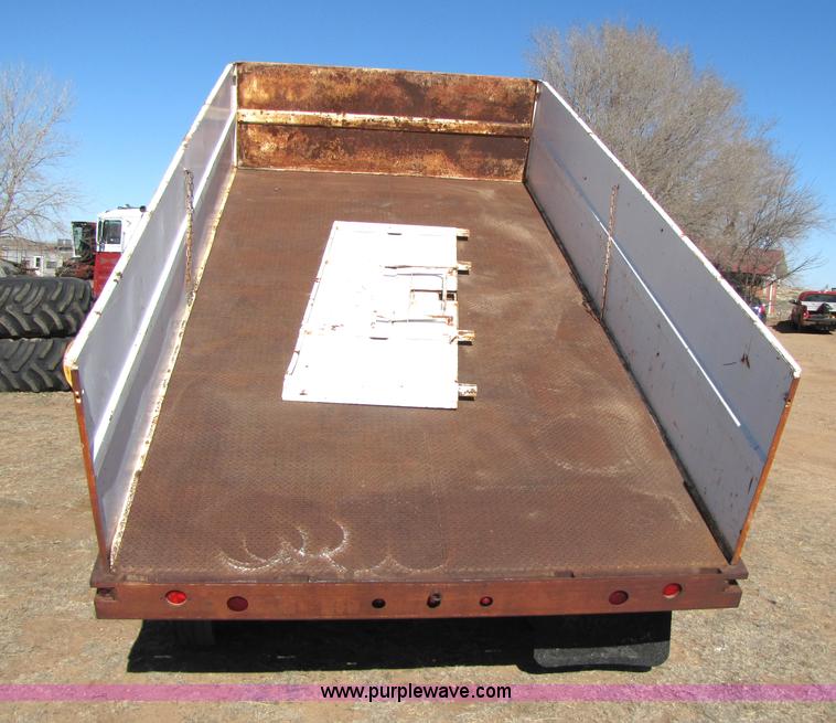 image for item 3508 16' goose neck dump trailer