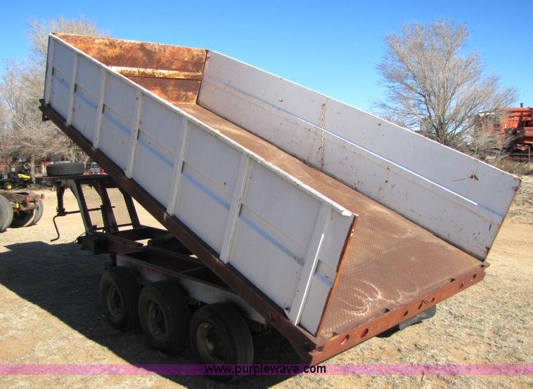 image for item 3508 16' goose neck dump trailer