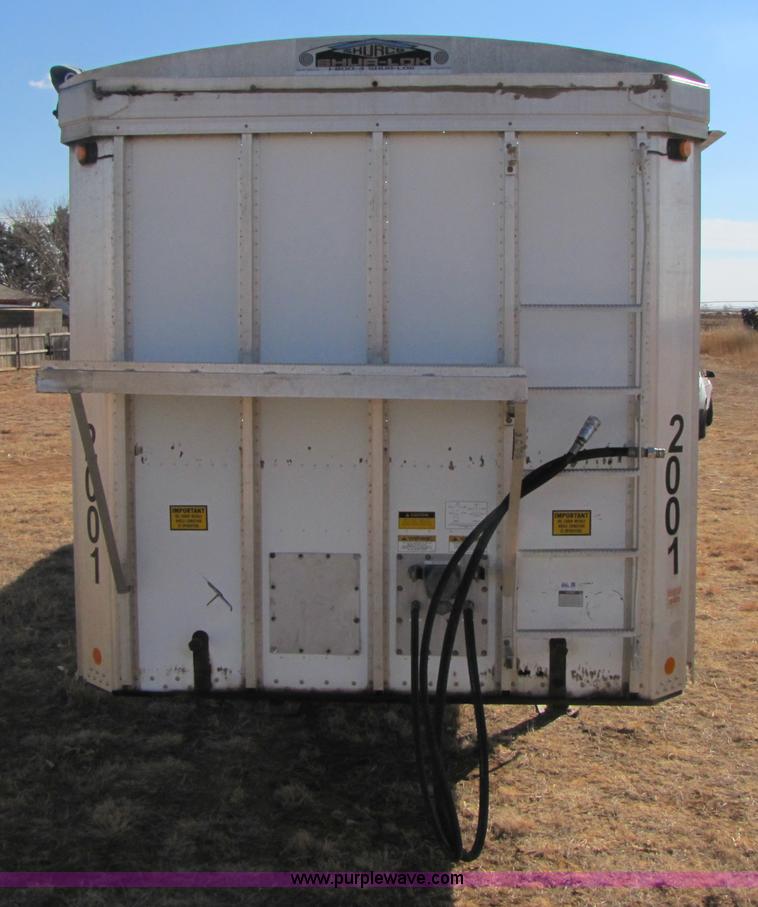 image for item 3523 2001 Red River 48' live bottom belted trailer