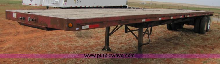 image for item 3554 1978 Aztec 48' flatbed semi trailer