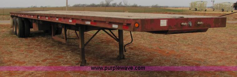 image for item 3554 1978 Aztec 48' flatbed semi trailer
