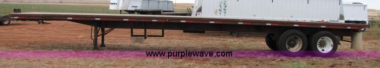 image for item 3554 1978 Aztec 48' flatbed semi trailer