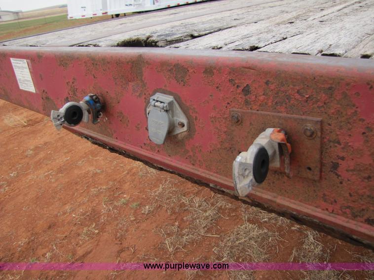 image for item 3554 1978 Aztec 48' flatbed semi trailer