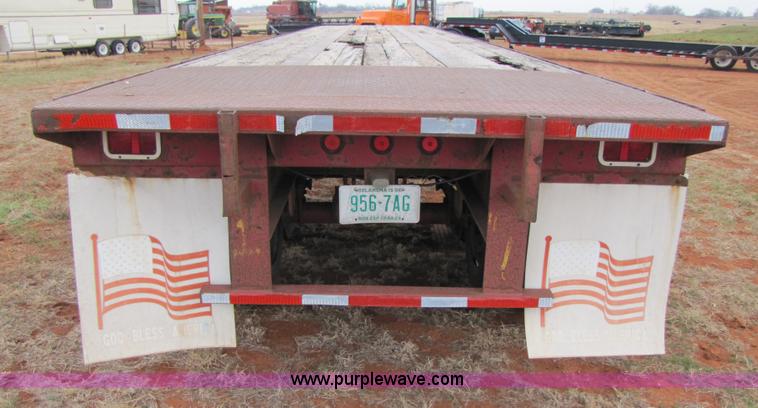 image for item 3554 1978 Aztec 48' flatbed semi trailer
