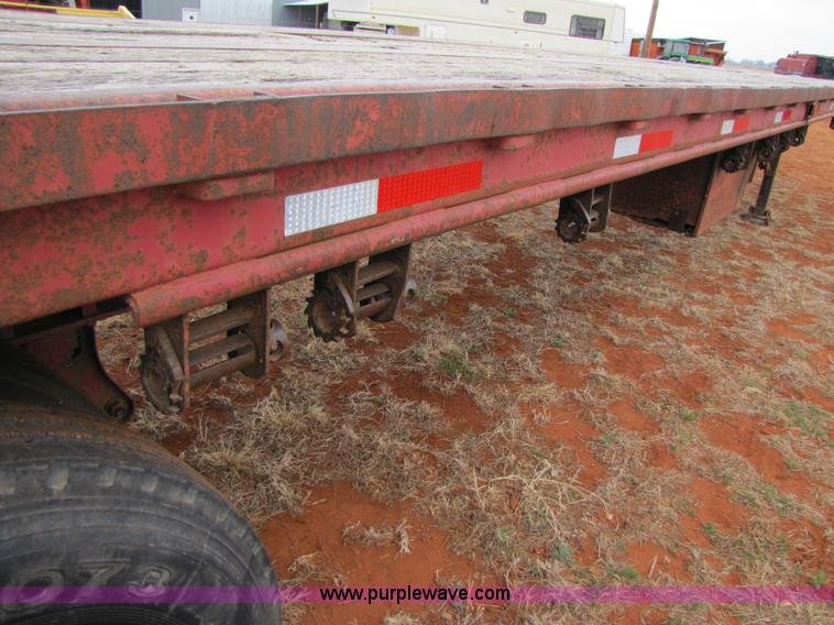 image for item 3554 1978 Aztec 48' flatbed semi trailer
