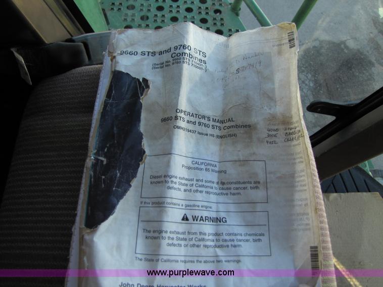 image for item 4229 2004 John Deere 9760 STS combine
