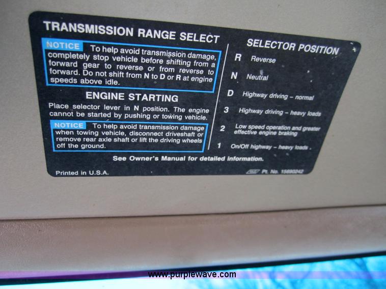 image for item 2982 1995 Chevrolet Kodiak refuse truck