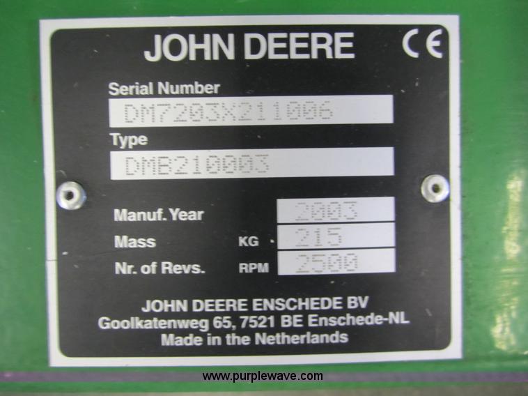 image for item 3065 2004 John Deere 1420 series II front deck mower