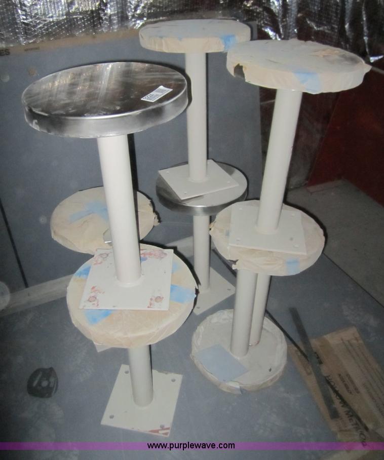 image for item 3224 (8) stainless steel top stools