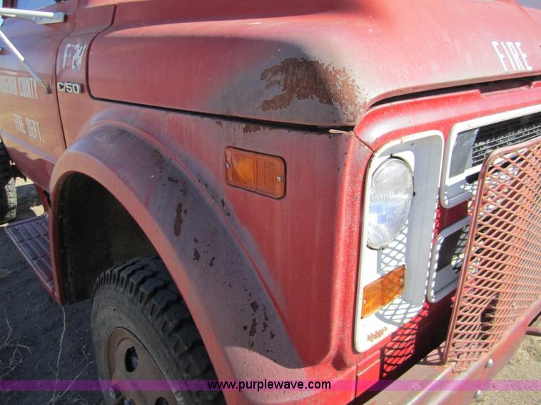 image for item 3435 1971 Chevrolet C50 truck cab and chassis