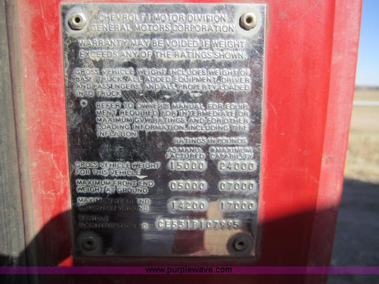 image for item 3435 1971 Chevrolet C50 truck cab and chassis