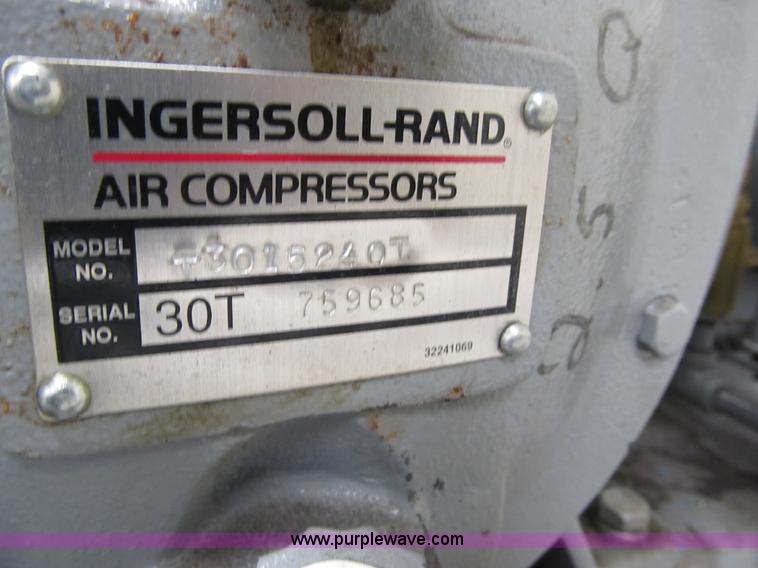 image for item 4039 Ingersoll Rand 7100 two stage industrial air compressor