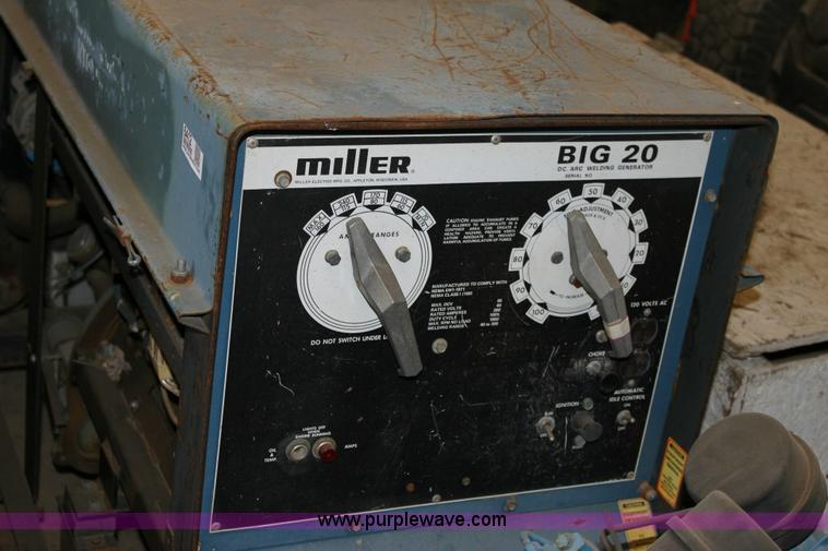 image for item 6412 Miller Big 20 DC welder generator