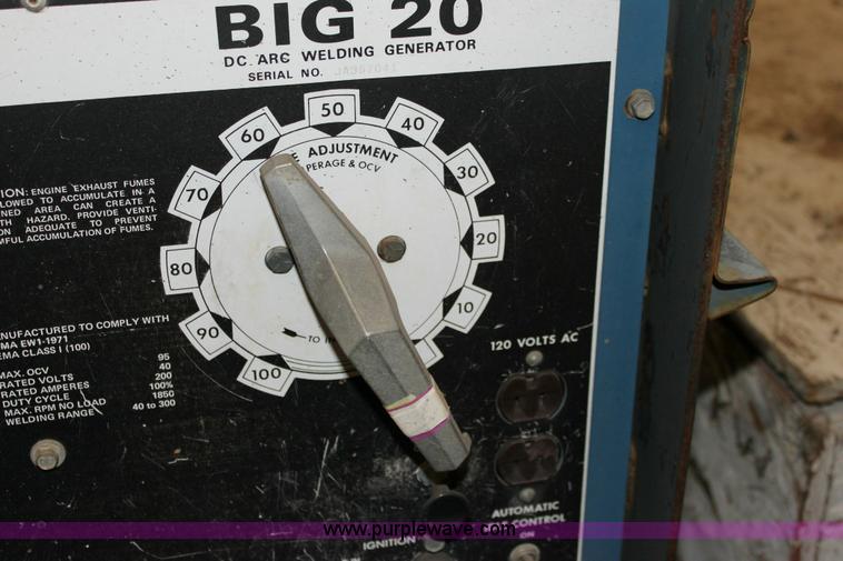 image for item 6412 Miller Big 20 DC welder generator