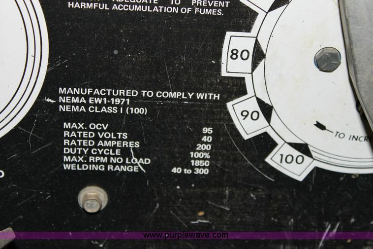 image for item 6412 Miller Big 20 DC welder generator