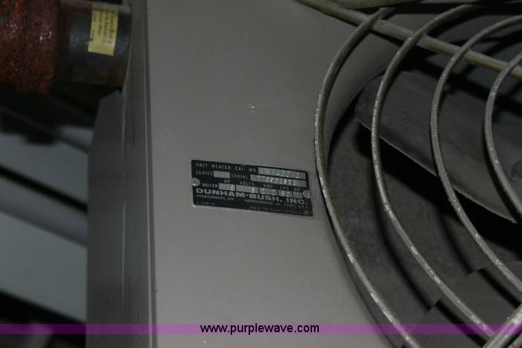 Dunham-Bush shop heater in Wichita, KS | Item 6522 sold | Purple Wave