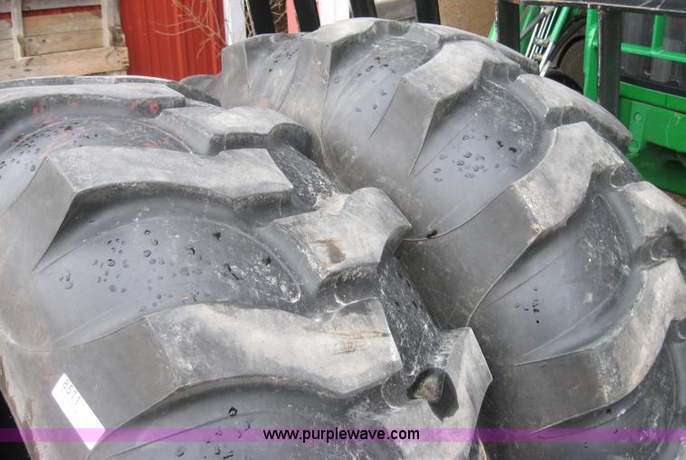 image for item 8511 (2) Goodyear heavy duty 16.9-24 tires