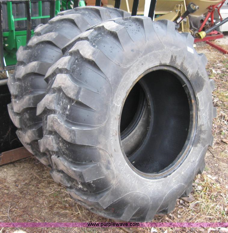image for item 8511 (2) Goodyear heavy duty 16.9-24 tires