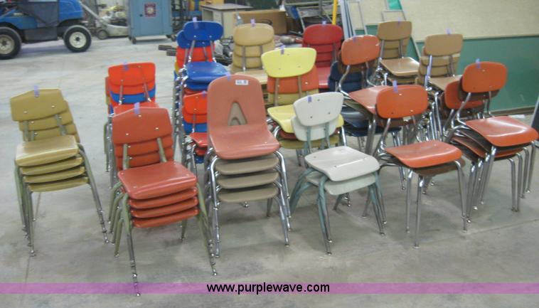 image for item 8514 (68) metal and plastic chairs