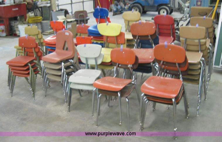 image for item 8514 (68) metal and plastic chairs
