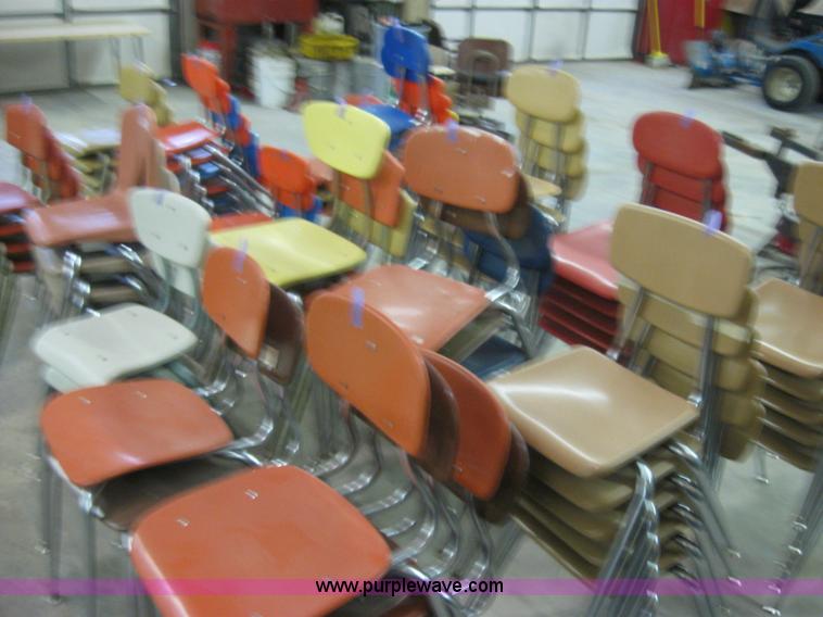 image for item 8514 (68) metal and plastic chairs