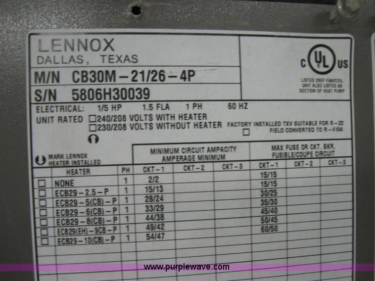 image for item 8519 Lennox Elite furnace