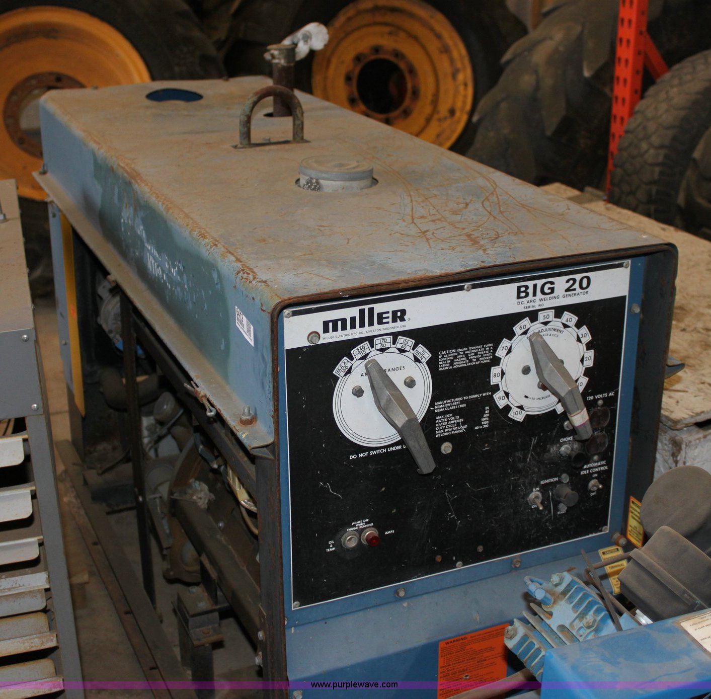 Miller Big 20 DC welder generator in Greensburg, KS Item 6412 sold