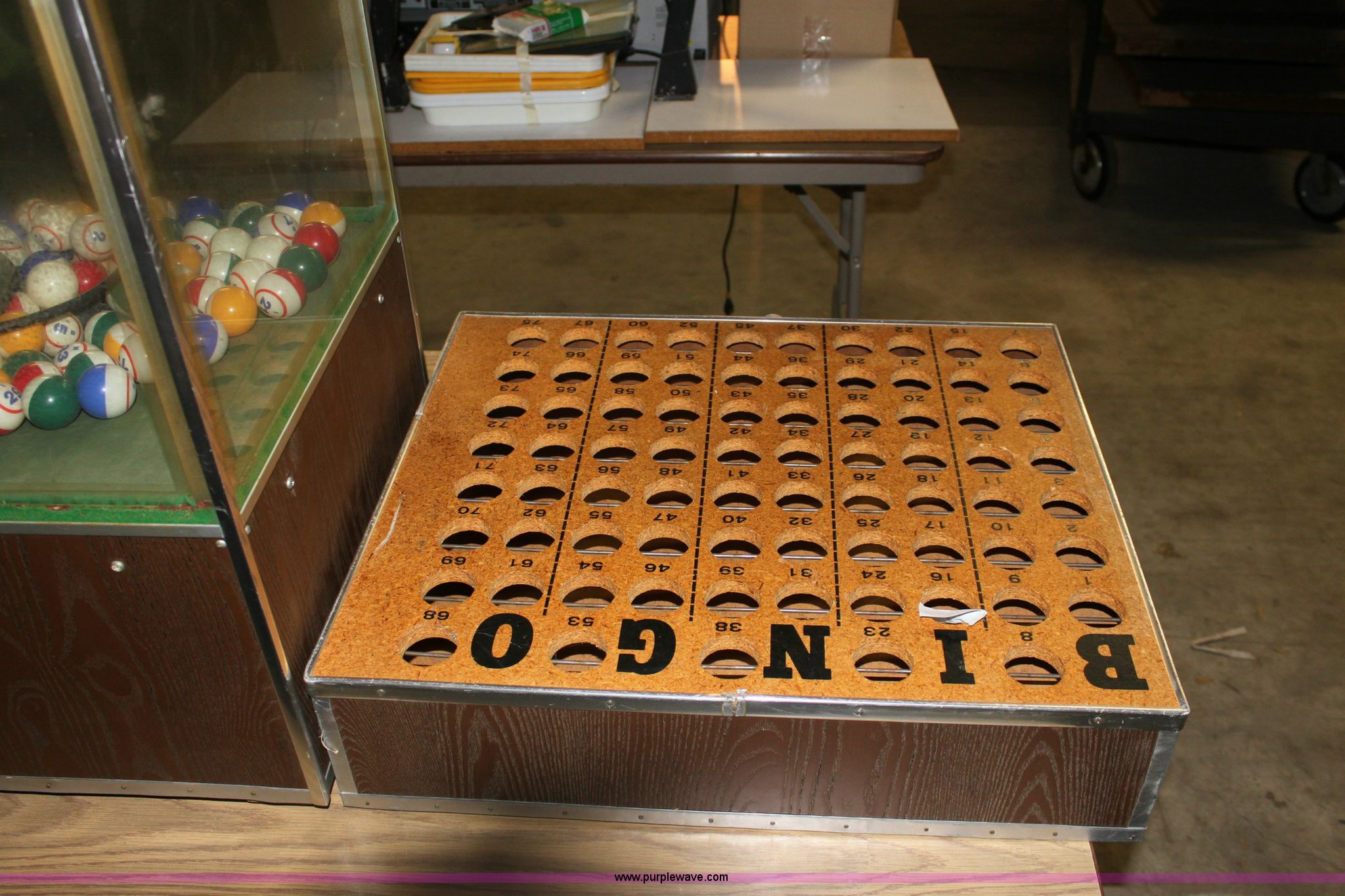 Bingo King bingo machine in Hutchinson, KS Item 6449 sold Purple Wave