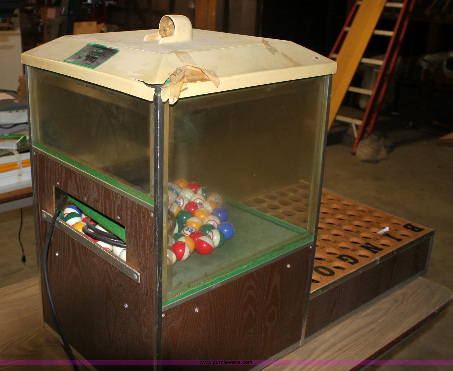 Bingo King bingo machine in Hutchinson, KS Item 6449 sold Purple Wave