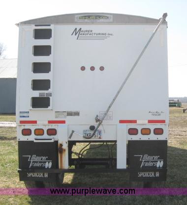 image for item 5930 1997 Maurer Mfg. grain hopper trailer