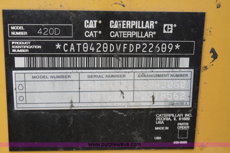 image for item 4817 2005 Caterpillar 420D backhoe/loader