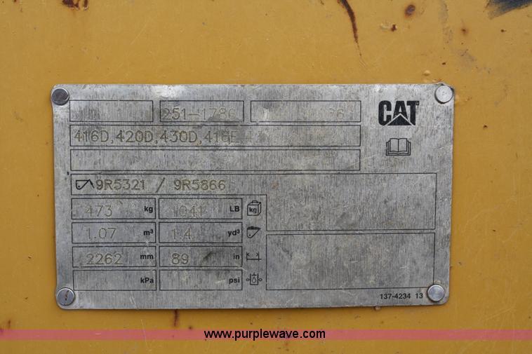 image for item 4817 2005 Caterpillar 420D backhoe/loader