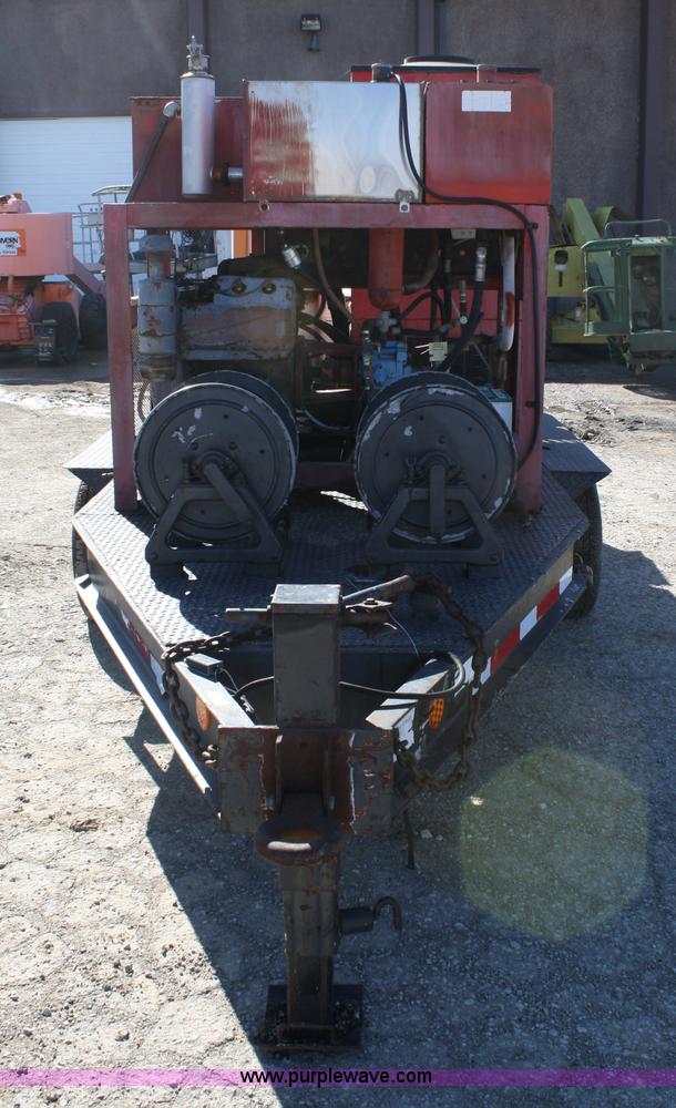 image for item 4929 Hotsy 9248 LP hot water pressure washer on trailer